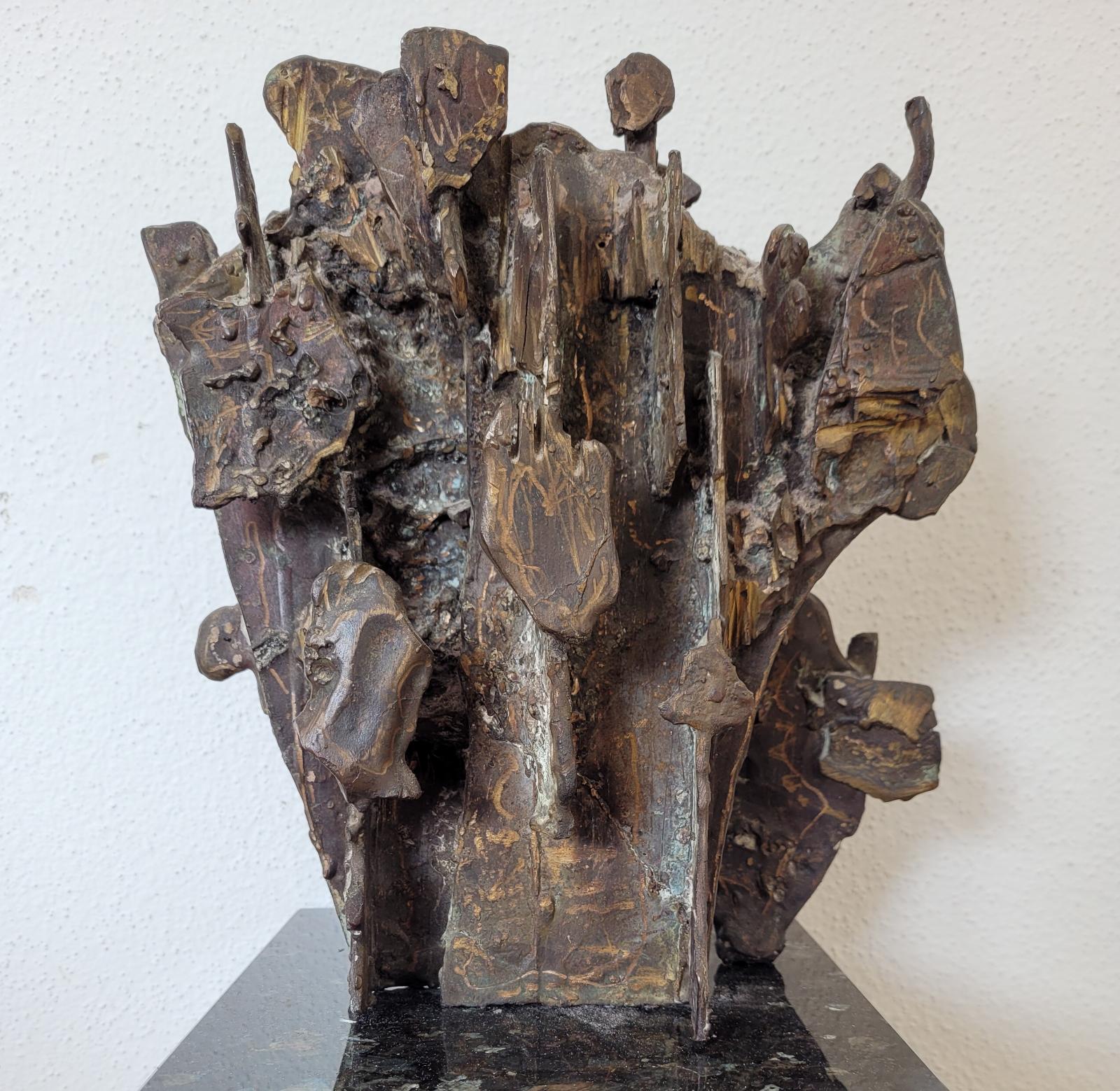Otto Herbert Hajek, P 138, 60 3, 1960, Bronze, 27 cm x 25 cm x 11 cm - Höhe ohne Sockel, Unikat, Preis auf Anfrage, SüdWestGalerie