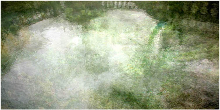 Daniel Sigloch , Quelle Donaueschingen 7-10 Uhr, 2011, C-Print auf Alu-Dibond, 80 cm x 160 cm