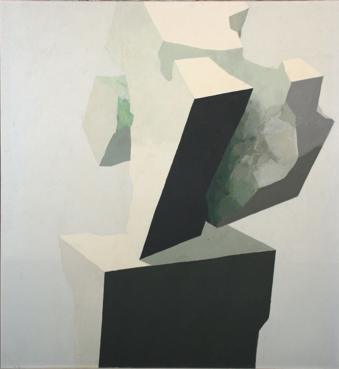 Roland Dörfler, Würfel durchbrochen III, 1969, Öl auf Leinwand, 145,5 cm x 135 cm, dör014kü