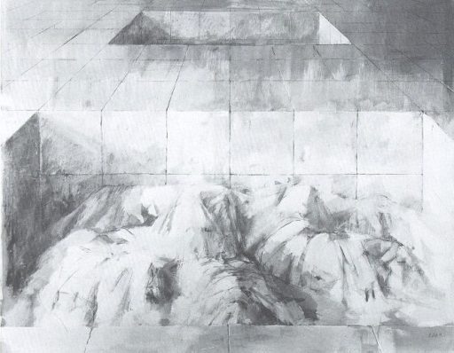 Roland Dörfler, Großes Steingrab, 1978, 175 cm x 215 cm, dör035re, Preis auf Anfrage, SüdWestGalerie