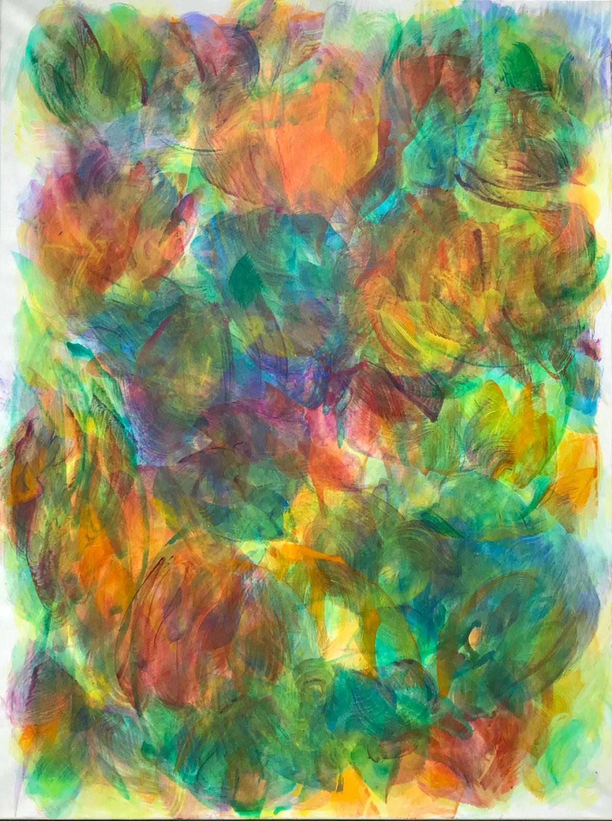 Hanspeter Münch, Ohne Titel, 11/2017, Acryl auf Leinwand, 175 x 135cm