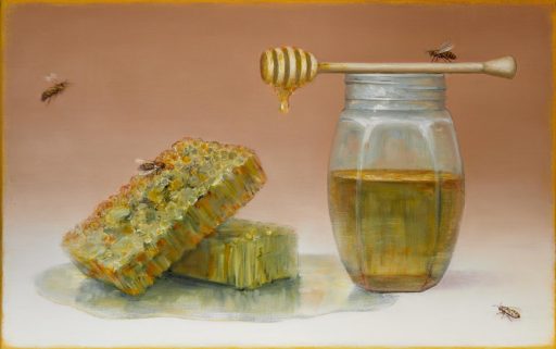 Mirko Schallenberg, Honeymoon, 2024, 50 cm x 50 cm ,Öl auf Leinwand, Preis auf Anfrage, Galerie Cyprian Brenner