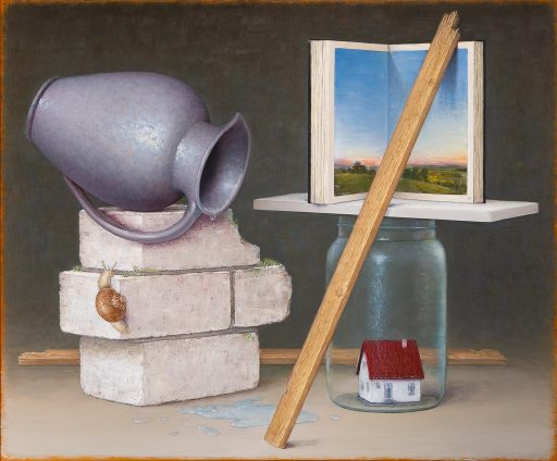 Mirko Schallenberg, Proto, 2024, 145 cm x 175 cm, Öl auf Leinwand, Preis auf Anfrage, Galerie Cyprian Brenner