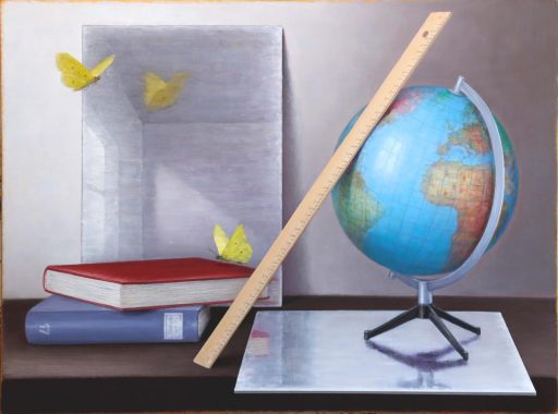 Mirko Schallenberg, Vermessung, 2023,145 cm x 195 cm, Öl auf Leinwand, Preis auf Anfrage, Galerie Cyprian Brenner