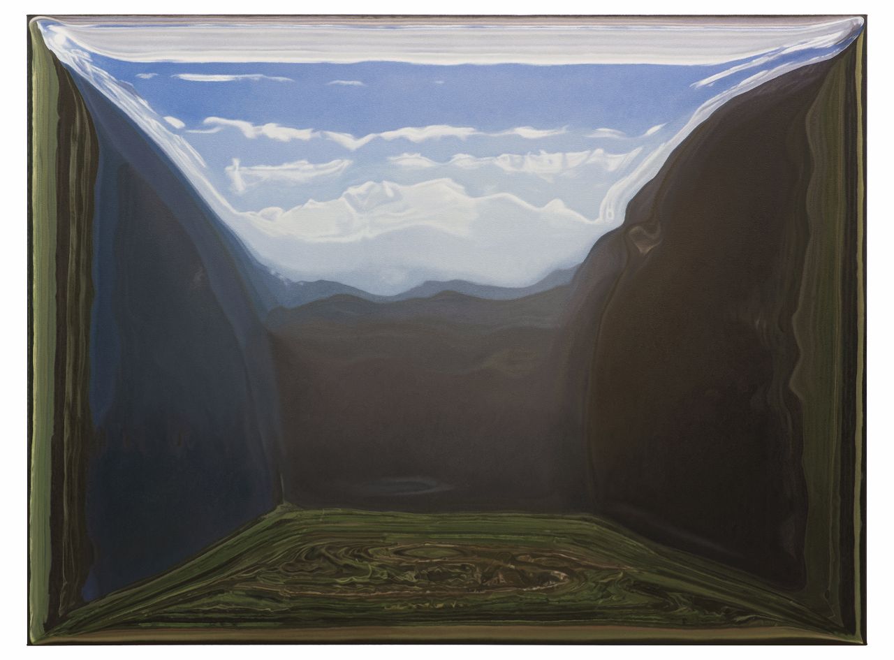 Felix Rehfeld, Rotwand 1, 2017, Öl auf Leinwand, 150 cm x 200 cm, Preis auf Anfrage, ref003kü