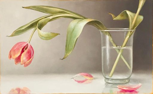 Mirko Schallenberg, Ausreißer, 2022, Blumenstillleben, Öl auf Leinwand, 90 cm x 145 cm, Preis auf Anfrage, Galerie Cyprian Brenner