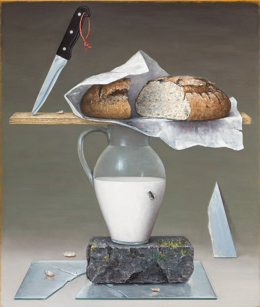 Mirko Schallenberg, Standbild, 2021, Stillleben, Öl auf Leinwand, 165 cm x 140 cm, Preis auf Anfrage, Galerie Cyprian Brenner