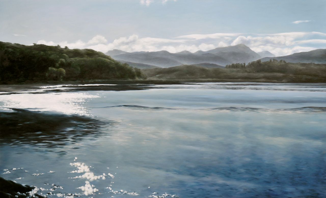Franz Baumgartner, Vor Skye, 10.2015, Öl auf Leinwand, 183 cm x 300 cm, Preis auf Anfrage, Galerie Cyprian Brenner