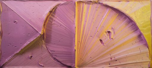 Felix Rehfeld , Großer Gelbschein vr 2019 , Öl auf Leinwand , 180 cm x 400 cm , - verkauft! , ref016ve