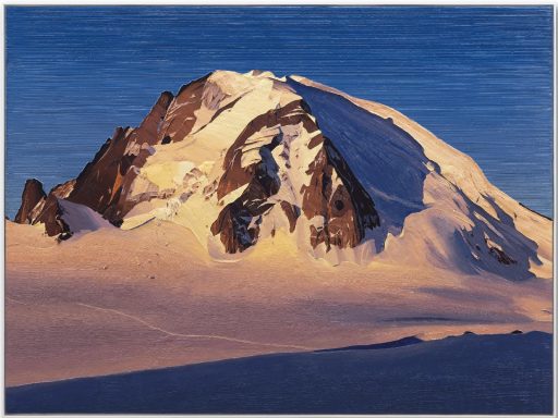 Felix Rehfeld, Montblanc, 2025, Öl auf Leinwand, 135 cm x 180 cm, VERKAUFT!, Galerie Cyprian Brenner