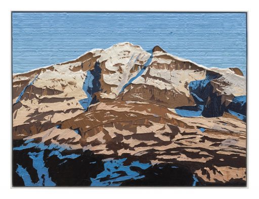 Felix Rehfeld, Ohne Titel Berg 37550028, 2025 - 2026, ÖL auf MDF, Schattenfugenrahmen, 37,5 cm x 50 cm, Preis auf Anfrage, Galerie Cyprian Brenner