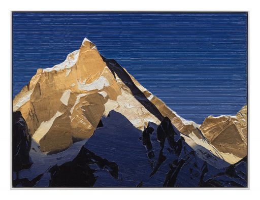 Felix Rehfeld, Ohne Titel Berg 37550032, 2025 - 2026, ÖL auf MDF, Schattenfugenrahmen, 37,5 cm x 50 cm, Preis auf Anfrage, Galerie Cyprian Brenner