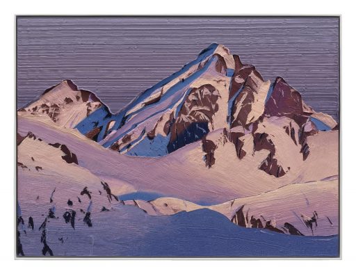 Felix Rehfeld, Ohne Titel Berg 37550033, 2025 - 2026, ÖL auf MDF, Schattenfugenrahmen, 37,5 cm x 50 cm, Preis auf Anfrage, Galerie Cyprian Brenner