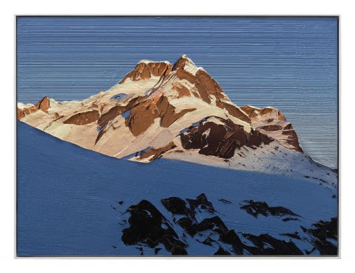 Felix Rehfeld, Ohne Titel Berg 37550034, 2025 - 2026, ÖL auf MDF, Schattenfugenrahmen, 37,5 cm x 50 cm, Preis auf Anfrage, Galerie Cyprian Brenner