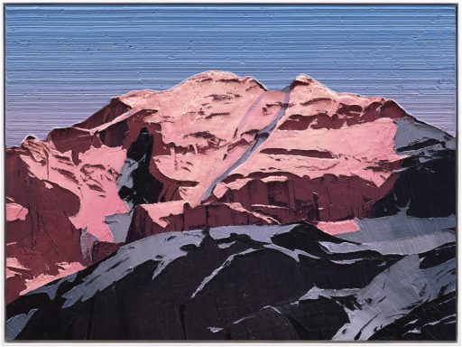 Felix Rehfeld, Ohne Titel Berg 37550035, 2025 - 2026, ÖL auf MDF, Schattenfugenrahmen, 37,5 cm x 50 cm, Preis auf Anfrage, Galerie Cyprian Brenner