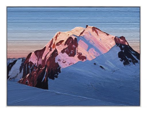 Felix Rehfeld, Ohne Titel Berg 37550038, 2025 - 2026, ÖL auf MDF, Schattenfugenrahmen, 37,5 cm x 50 cm, Preis auf Anfrage, Galerie Cyprian Brenner