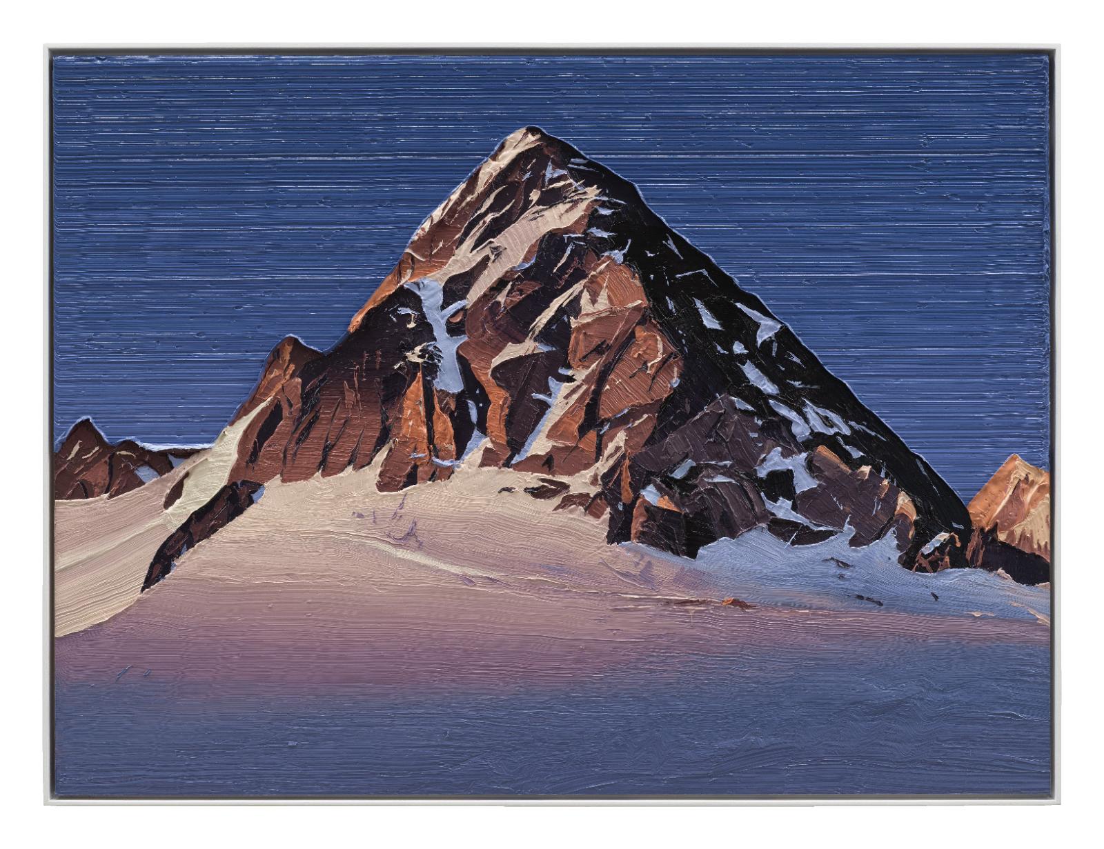 Felix Rehfeld, Ohne Titel Berg 37550039, 2025 - 2026, ÖL auf MDF, Schattenfugenrahmen, 37,5 cm x 50 cm, Preis auf Anfrage, Galerie Cyprian Brenner