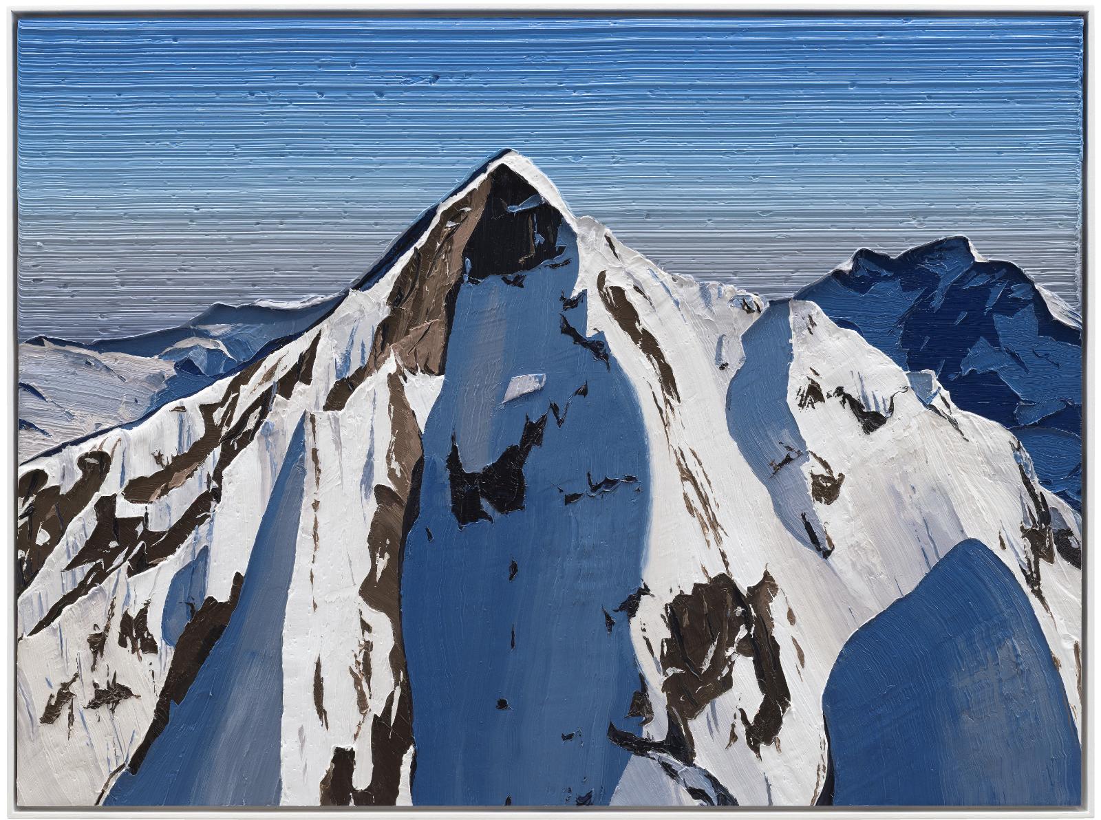 Felix Rehfeld, Ohne Titel Berg 37550042, 2025 - 2026, ÖL auf MDF, Schattenfugenrahmen, 37,5 cm x 50 cm, Preis auf Anfrage, Galerie Cyprian Brenner