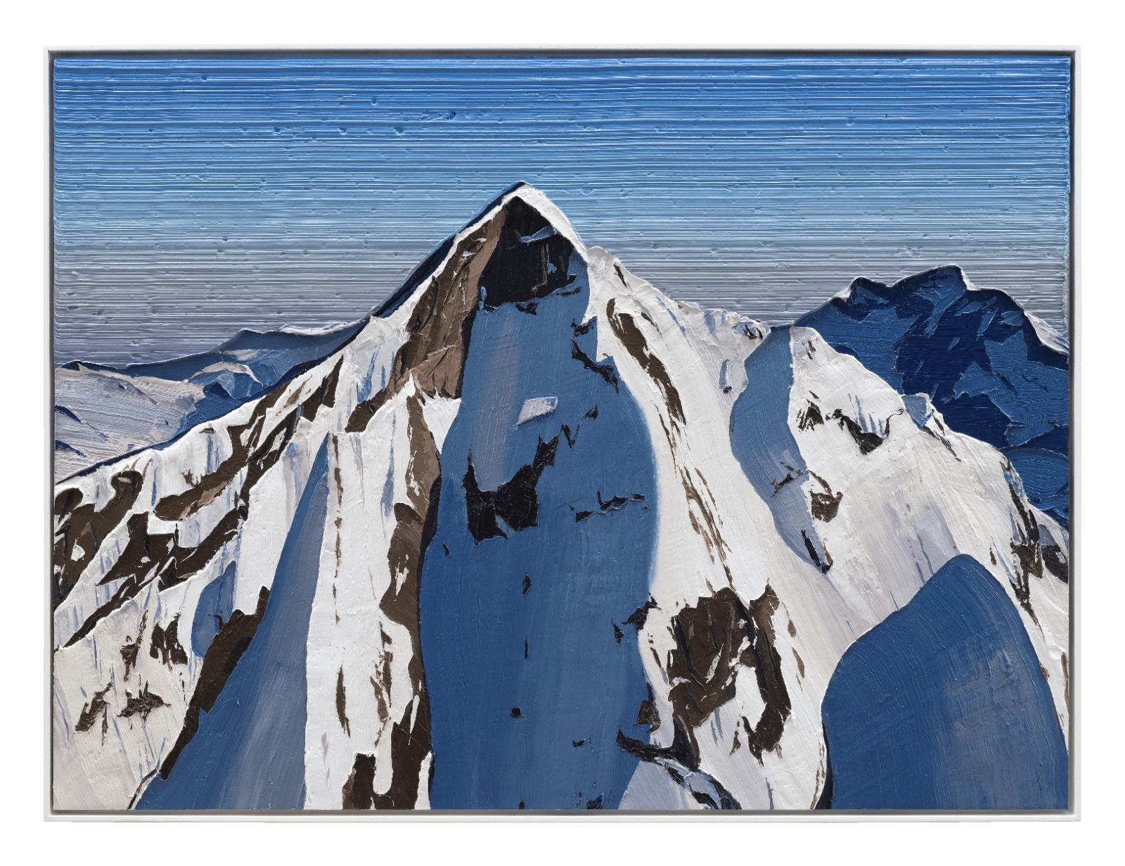 Felix Rehfeld, Ohne Titel Berg 37550042, 2025 - 2026, ÖL auf MDF, Schattenfugenrahmen, 37,5 cm x 50 cm, Preis auf Anfrage, Galerie Cyprian Brenner