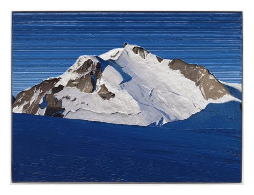 Felix Rehfeld, Ohne Titel Berg 37550043, 2025 - 2026, ÖL auf MDF, Schattenfugenrahmen, 37,5 cm x 50 cm, Preis auf Anfrage, Galerie Cyprian Brenner