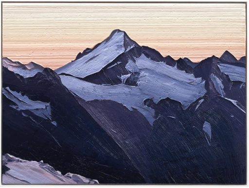 Felix Rehfeld, Ohne Titel Berg 37550044, 2025 - 2026, ÖL auf MDF, Schattenfugenrahmen, 37,5 cm x 50 cm, Preis auf Anfrage, Galerie Cyprian Brenner