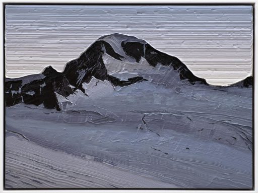 Felix Rehfeld, o.T. Berg 1520-6502, 2022-2023, Öl auf MDF mit Schattenfugenrahmen, 15 cm x 20 cm, Preis auf Anfrage, Galerie Cyprian Brenner