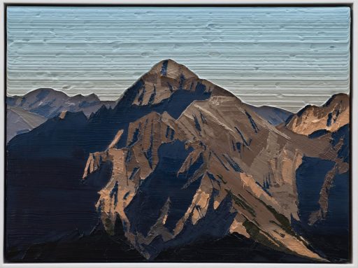Felix Rehfeld, o.T. Berg 1520-7002, 2022-2023, Öl auf MDF mit Schattenfugenrahmen, 15 cm x 20 cm, Preis auf Anfrage, Galerie Cyprian Brenner