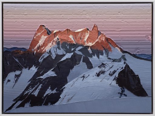 Felix Rehfeld, o.T. Berg 1520-7102, 2022-2023, Öl auf MDF mit Schattenfugenrahmen, 15 cm x 20 cm, Preis auf Anfrage, Galerie Cyprian Brenner