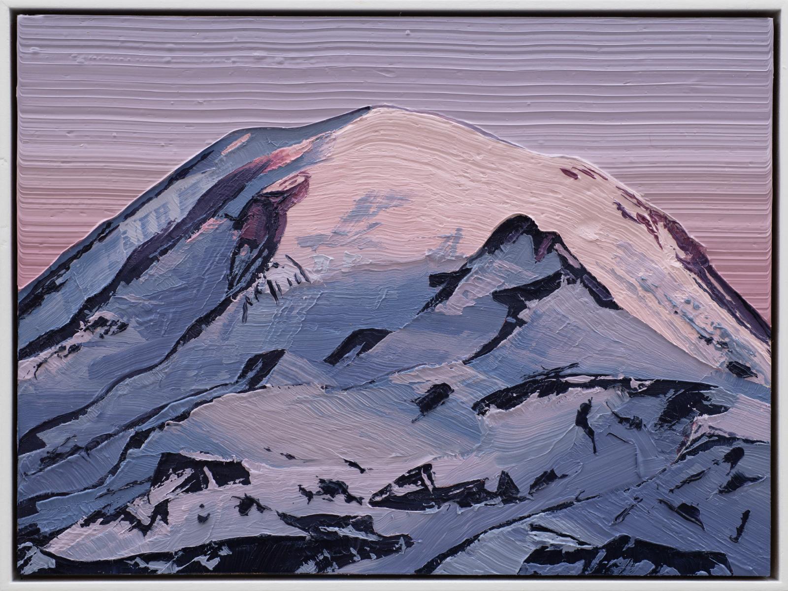 Felix Rehfeld, o.T. Berg 1520-8602, 2022-2023, Öl auf MDF mit Schattenfugenrahmen, 15 cm x 20 cm, Preis auf Anfrage, Galerie Cyprian Brenner