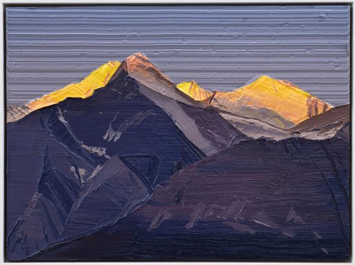 Felix Rehfeld, o.T. Berg 1520-8702, 2022-2023, Öl auf MDF mit Schattenfugenrahmen, 15 cm x 20 cm, Preis auf Anfrage, Galerie Cyprian Brenner