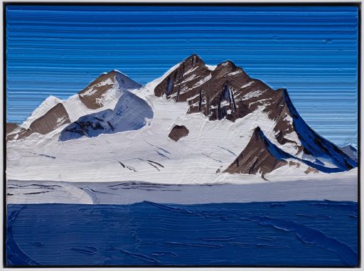 Felix Rehfeld, o.T. Berg 1520-8802, 2022-2023, Öl auf MDF mit Schattenfugenrahmen, 15 cm x 20 cm, Preis auf Anfrage, Galerie Cyprian Brenner