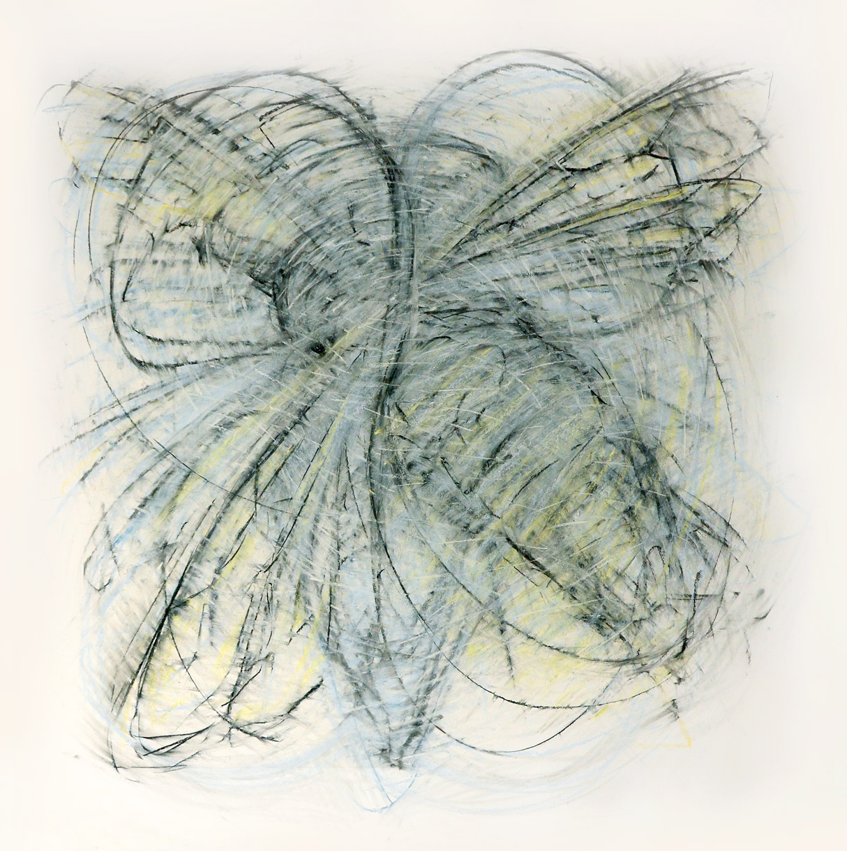 Jeanette Zippel, Flug-003, 2020, Kohle, Pastell auf Papier, 140 x 130 cm, Preis auf Anfrage, SüdWestGalerie