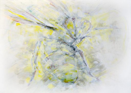 Jeanette Zippel, Flug-006, 2020, Pastell und Acryl auf Bütten, 60 x 83 cm, Preis auf Anfrage, SüdWestGalerie