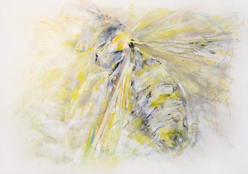 Jeanette Zippel, Flug-007, 2020, Pastell und Acryl auf Bütten, 60 x 83 cm, Preis auf Anfrage, SüdWestGalerie