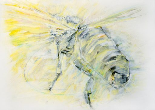 Jeanette Zippel, Flug-008, 2020, Pastell und Acryl auf Bütten, 60 x 83 cm, Preis auf Anfrage, SüdWestGalerie