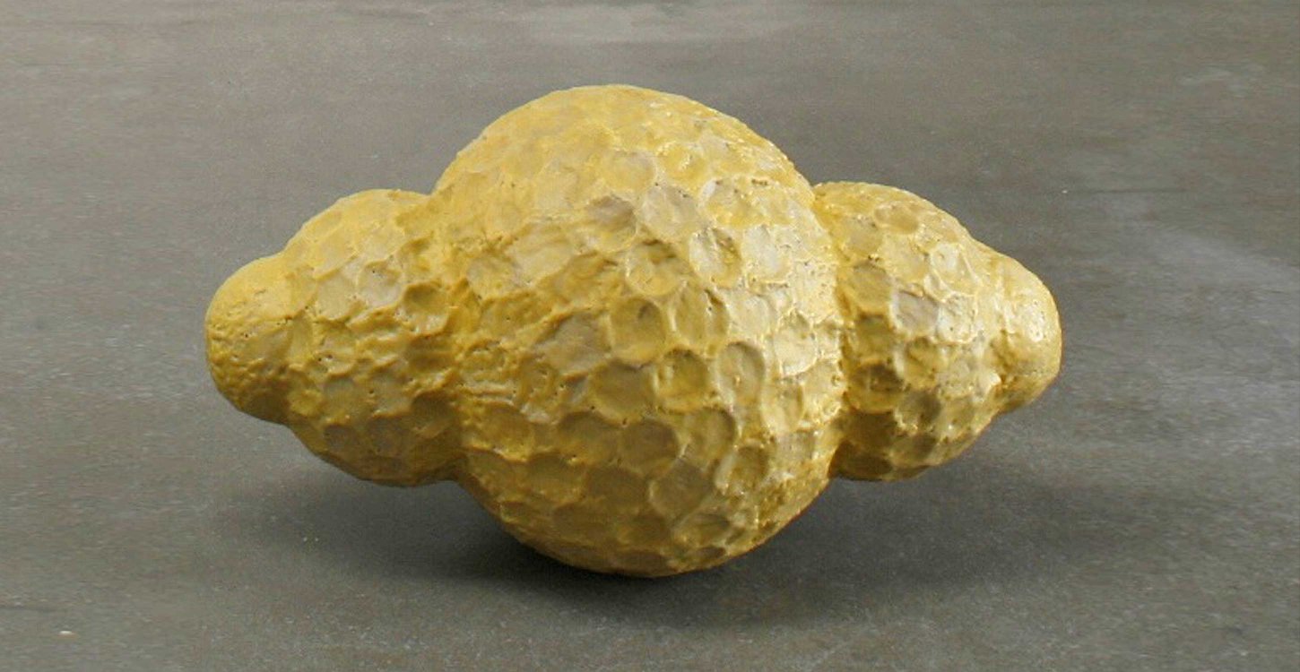 Jeanette Zippel, Wabenbau, Soziales Prinzip 3, 2005, Bienenwachs auf Kartonträger, 70 cm x 100 cm, Preis auf Anfrage, SüdWestGalerie