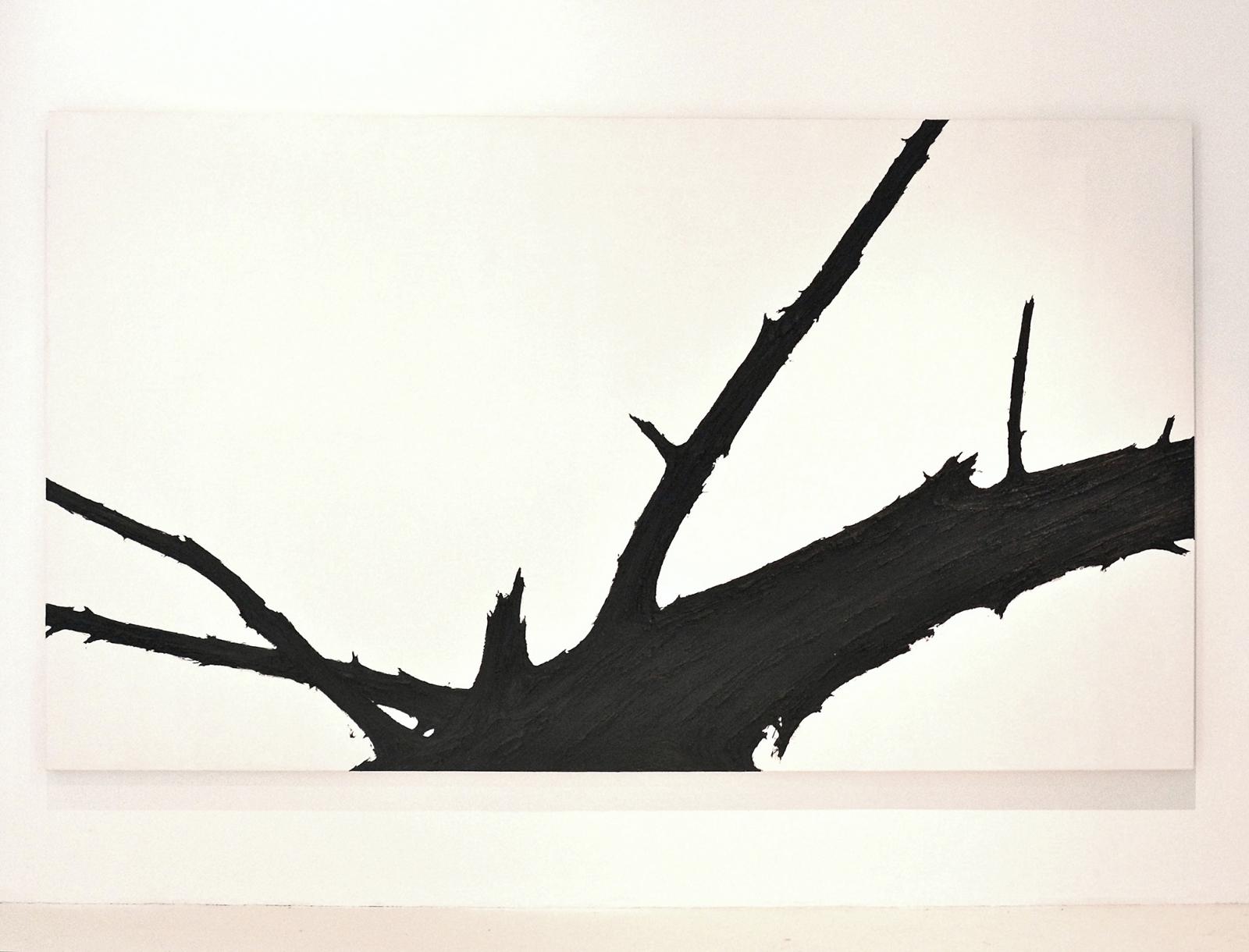 Helge Hommes , WALDESRUH , 2012 , Öl auf Leinwand , 200 cm x 350 cm, hoh011kü