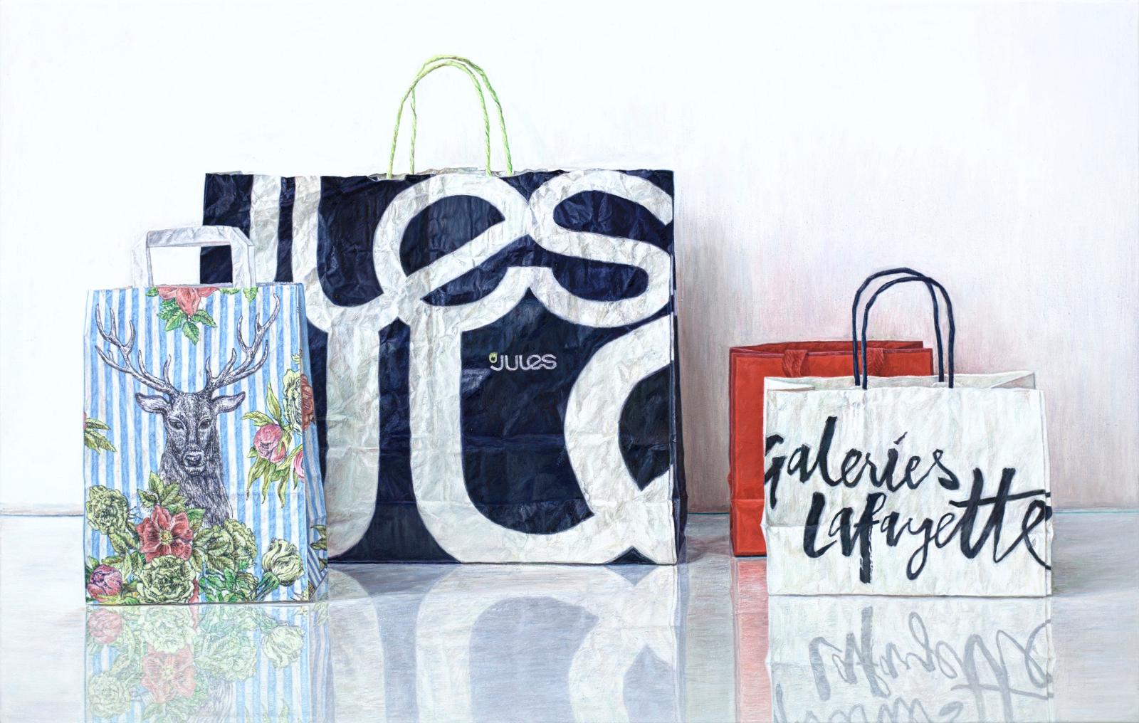 Sabine Christmann, Das verlorene Paradies, (Jagdstillleben), 2022, Öl auf Leinwand, 70 x110 cm, Preis auf Anfrage, chs001kü SüdWestGalerie