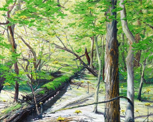 Helge Hommes, Werkgruppe THE NEED OF GREEN, 2024, 40 cm x 50 cm, Öl auf Leinwand, Preis auf Anfrage, Galerie Cyprian Brenner