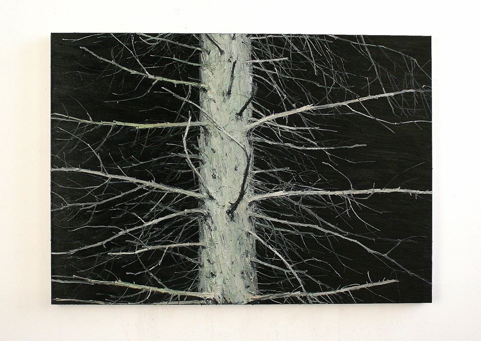Helge Hommes, into the trees, 2006, Öl auf Leinwand, 120 x 170 cm, Preis auf Anfrage