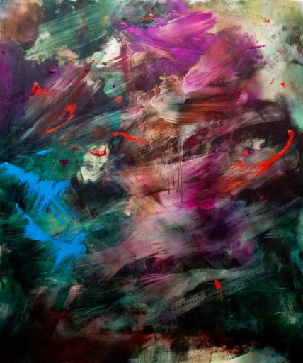 Rhea Standke, Rebel Forest, 2020, Öl auf Leinwand, 120 x 100 cm, str026kü, Preis auf Anfrage, Galerie Cyprian Brenner