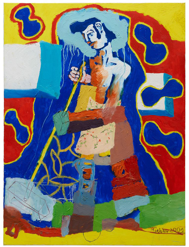 Rüdiger Giebler, Besebmann, 2002, Öl auf Leinwand, 160 cm x 120 cm, Preis auf Anfrage, gir004kü