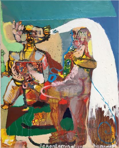 Rüdiger Giebler, Dekontimination, 2018, Öl auf Leinwand, 100 cm x 80 cm, Kaufpreis auf Anfrage, Galerie Cyprian Brenner