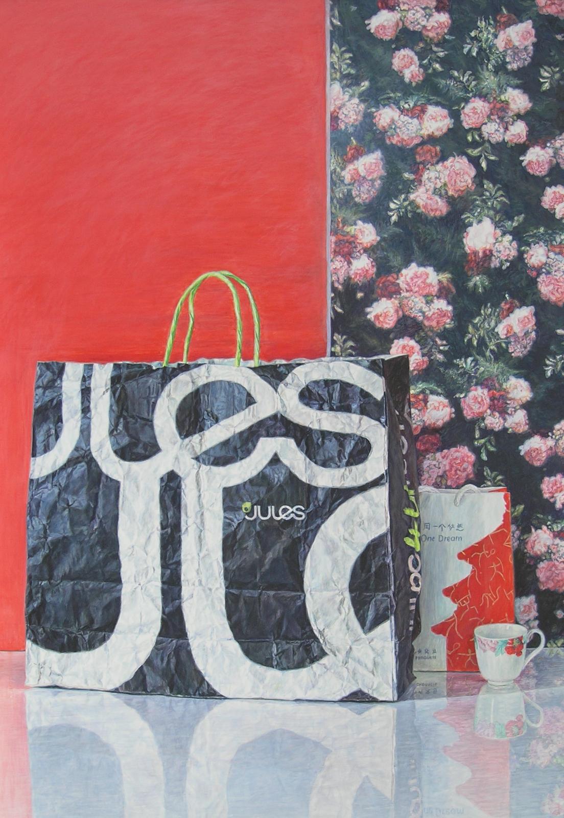 Sabine Christmann, Jules träumt, 2023, Acryl auf Papier, 70 cm x 100 cm, Preis auf Anfrage, SüdWestGalerie