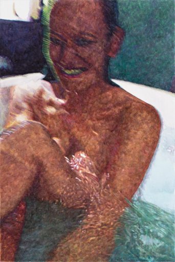 Thomas Schiela, Susan, 03.2020, Aquarell auf Leinwand 70 cm x 50 cm, - verkauft!