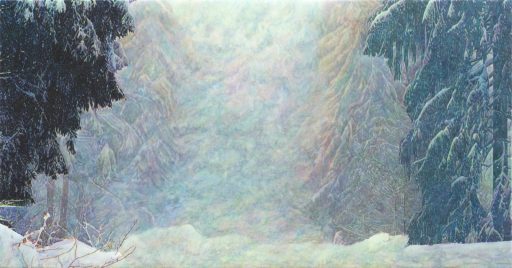 Thomas Schiela, Altreichenau II, 05.2018, Aquarell auf Leinwand, 120 cm x 230 cm, sct004kü, Preis auf Anfrage, Galerie Cyprian Brenner
