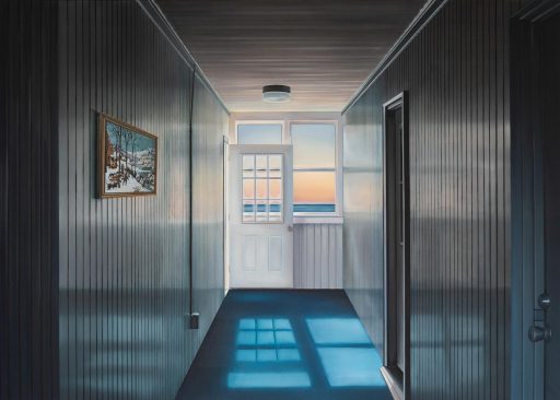 Alina Grasmann, The Montauk Project (what is your state of mind), 2019, Öl auf Leinwand, 100 cm x 140 cm , verkauft!, gra016ve
