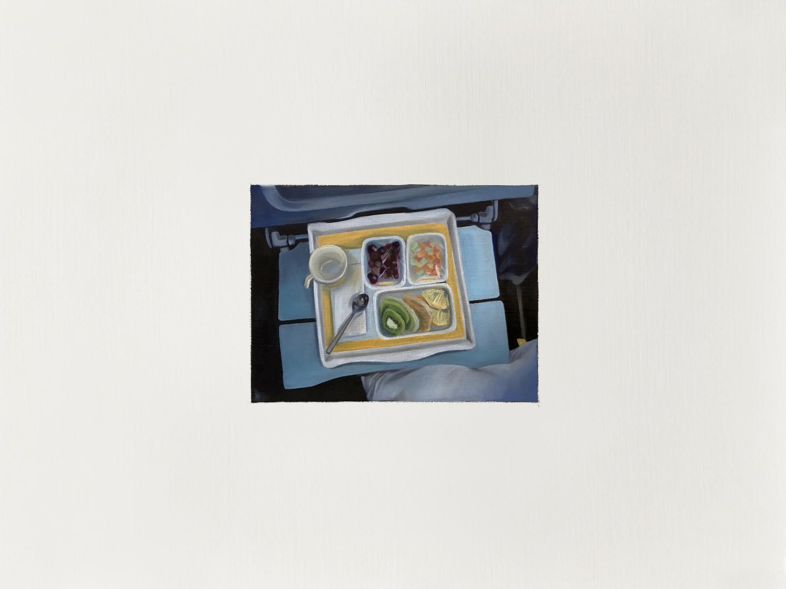 Alina Grasmann, o.T. , aus der Serie Panama Albums, 30 cm x 40 cm (bemalte Fläche 11 cm x 15 cm), Öl auf Papier , Preis auf Anfrage