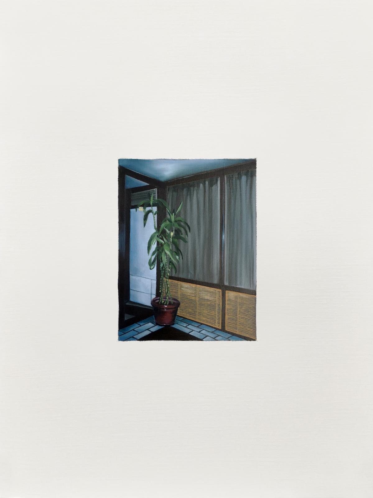 Alina Grasmann, o.T. , aus der Serie Panama Albums, 30 cm x 40 cm (bemalte Fläche 11 cm x 15 cm), Öl auf Papier , Preis auf Anfrage