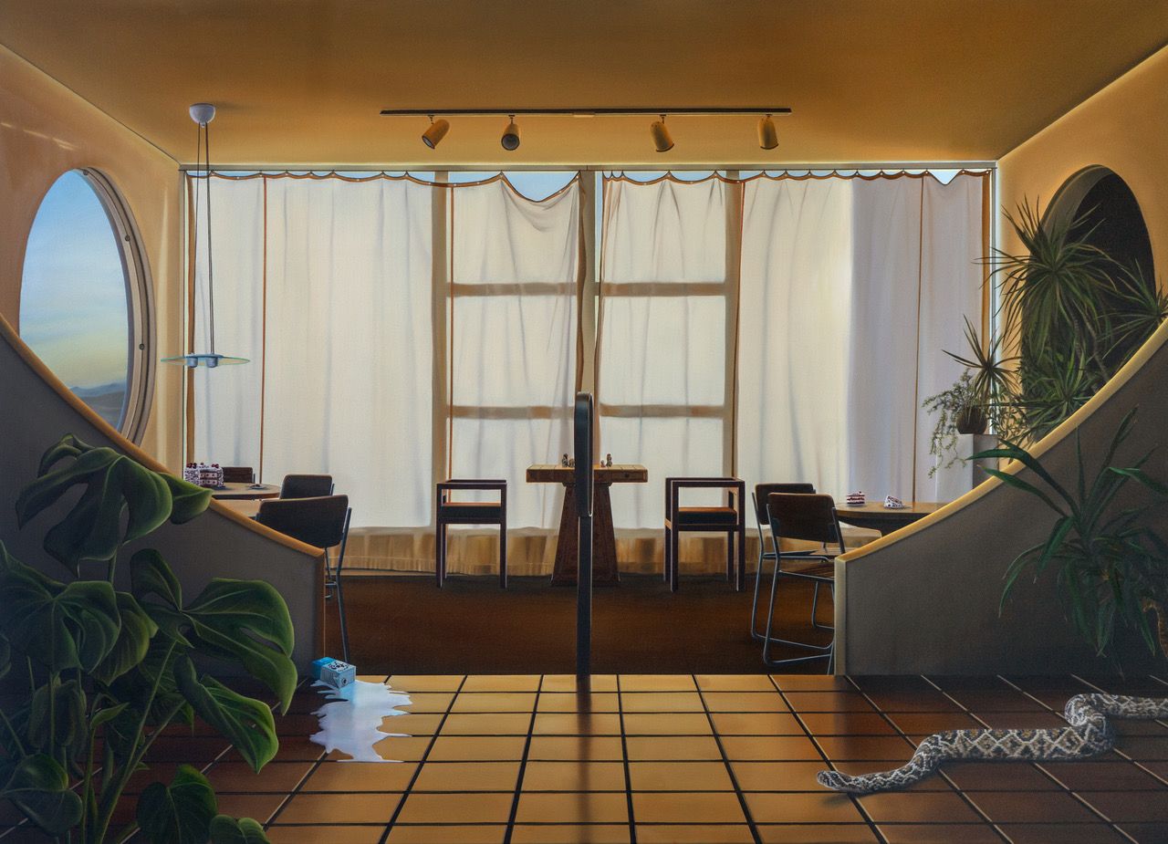 Alina Grasmann, Sculpting in Time 06, 2020, Öl auf Leinwand, 130 cm x 180 cm, Preis auf Anfrage, Galerie Cyprian Brenner